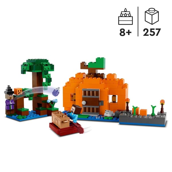 LEGO Minecraft 21248 Pumpafarm Steves hus Häxbåt Fältpumpa