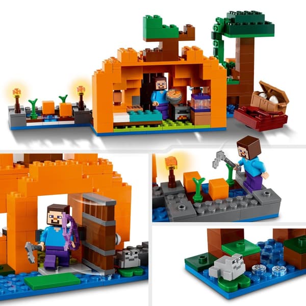 LEGO Minecraft 21248 Pumpafarm Steves hus Häxbåt Fältpumpa