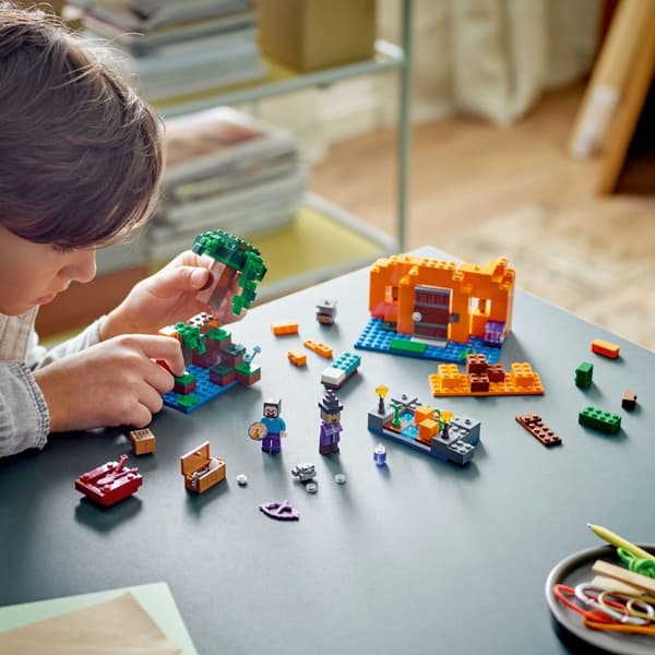 LEGO Minecraft 21248 Pumpafarm Steves hus Häxbåt Fältpumpa