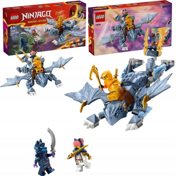 Lego Ninjago Rise of the Dragons 71810 Baby Dragon Riyu Posiblare Drake + 3 Figurer