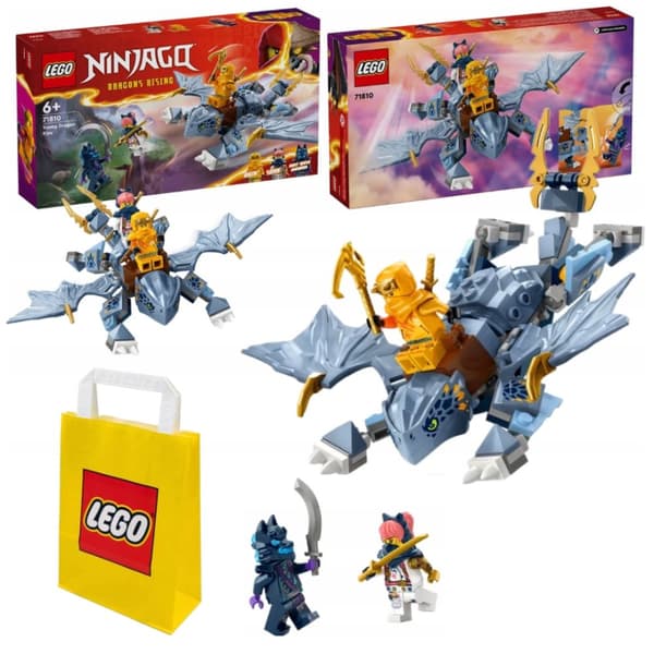 Lego Ninjago Rise of the Dragons 71810 Baby Dragon Riyu Posiblare Drake + 3 Figurer