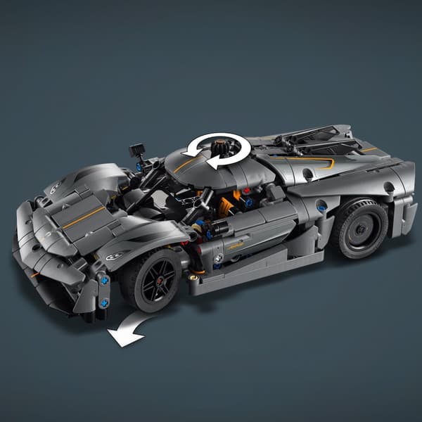 LEGO Technic 42173 Koenigsegg Jesko Absolute Grå Hyperbil