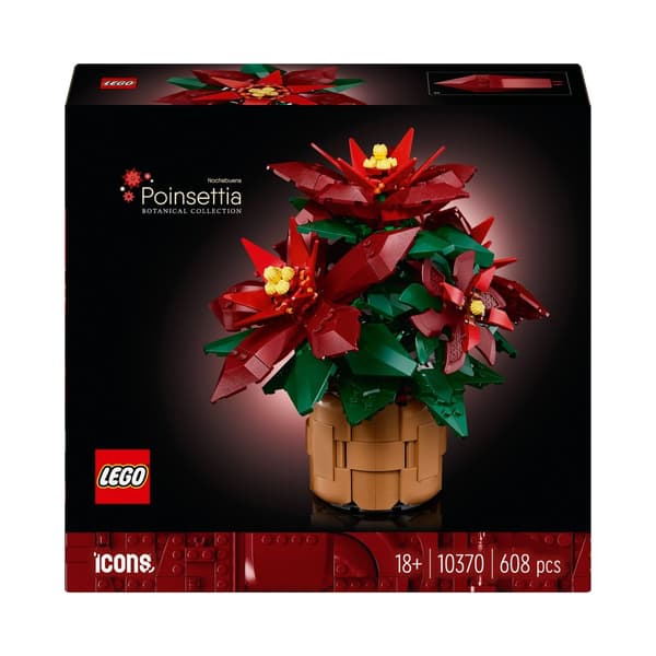 LEGO Botanicals ICONS 10370 Joulutähtikukkien koriste