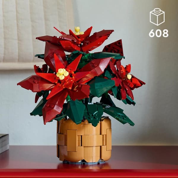 LEGO Botanicals ICONS 10370 Joulutähtikukkien koriste