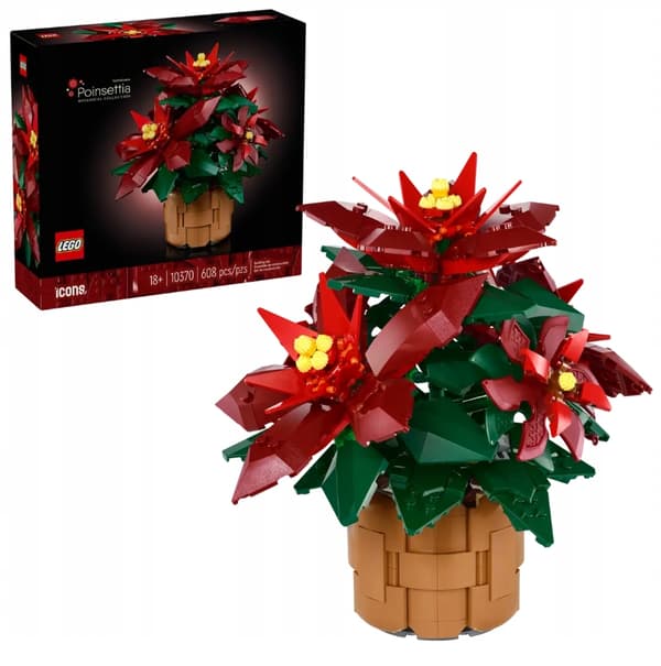 LEGO Botanicals ICONS 10370 Joulutähtikukkien koriste