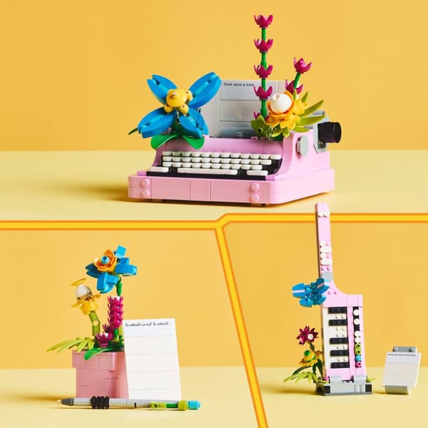 LEGO Creator 3in1 31169 Kirjoituskone kukilla näppäimistö kukkaruukulla Uusi