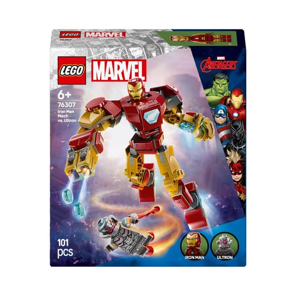 LEGO Super Heroes 76307 Iron Man -robotti vastaan Ultron Marvelin uusi robotti
