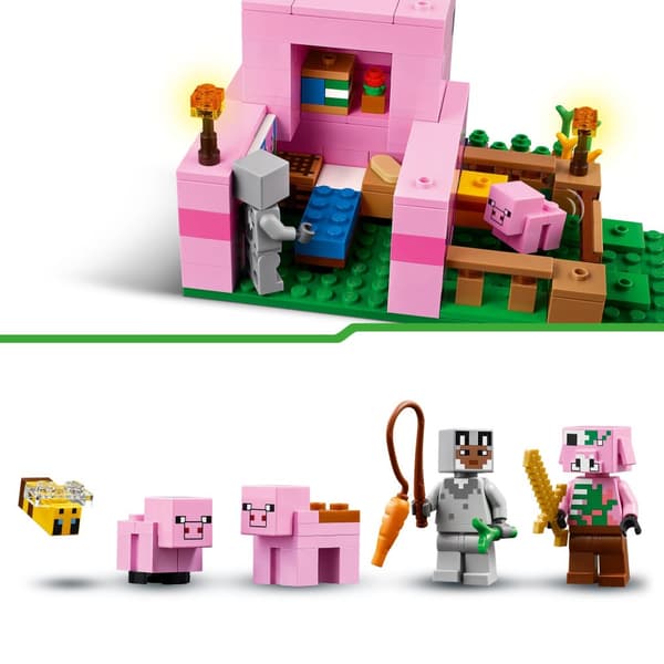 LEGO Minecraft 21268 Nassehus Grishus Fältträdgård Zombie