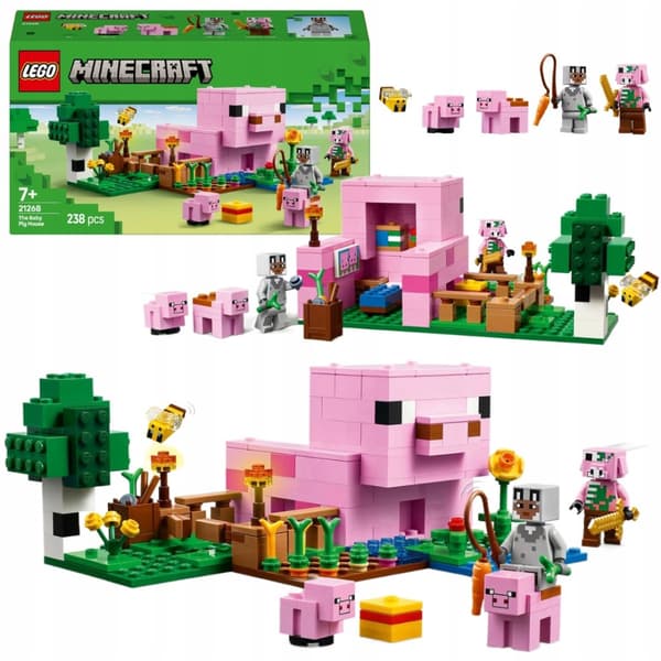 LEGO Minecraft 21268 Nassehus Grishus Fältträdgård Zombie