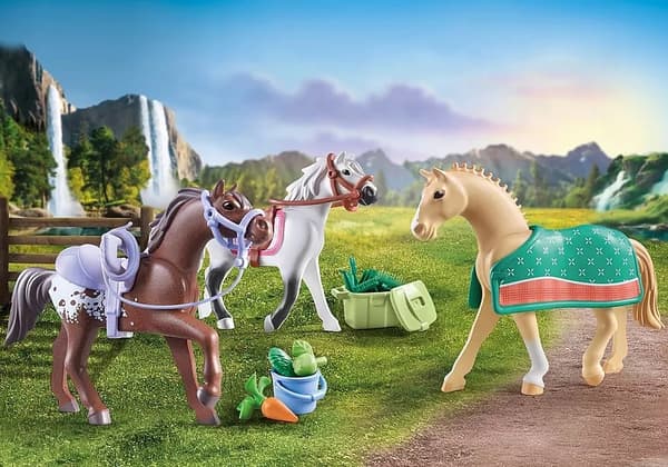 PLAYMOBIL 71356 3 heste Morgan Quarter Horse Angloar Ponyer Tilbehør 5+