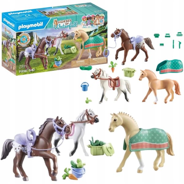 PLAYMOBIL 71356 3 heste Morgan Quarter Horse Angloar Ponyer Tilbehør 5+