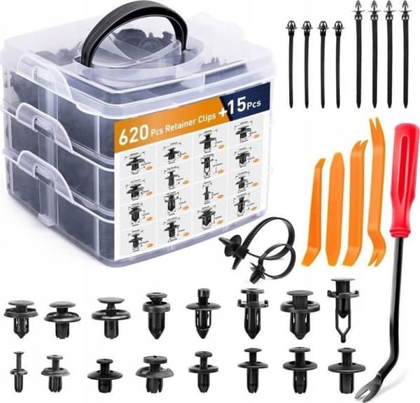 Leantoys - 20815 - Bilklipp set i en organiserare 620 delar