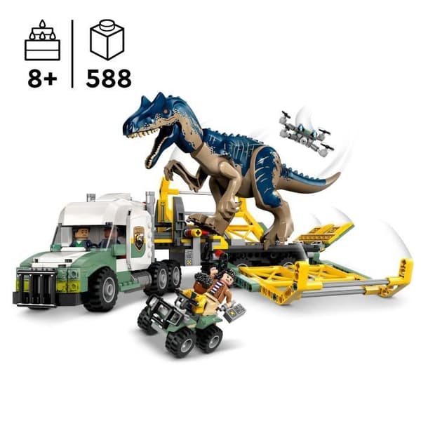 LEGO® Jurassic World 76966 Dinosaur Missions: Allosaurus Transport Truck