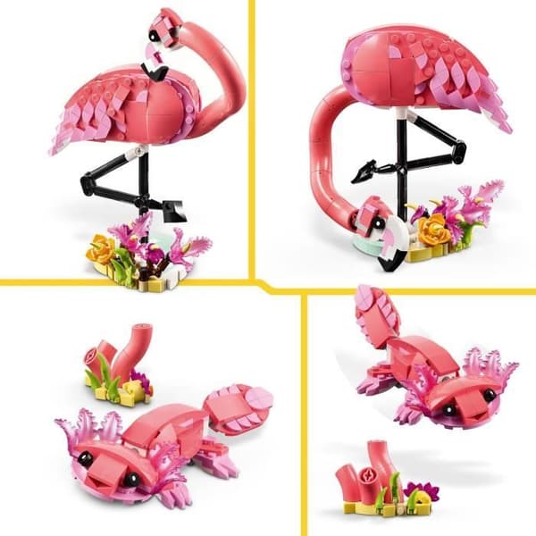 LEGO Creator 31170 3-i-1 Vilda djur: Flamingo - Leksak för flickor från 8 år