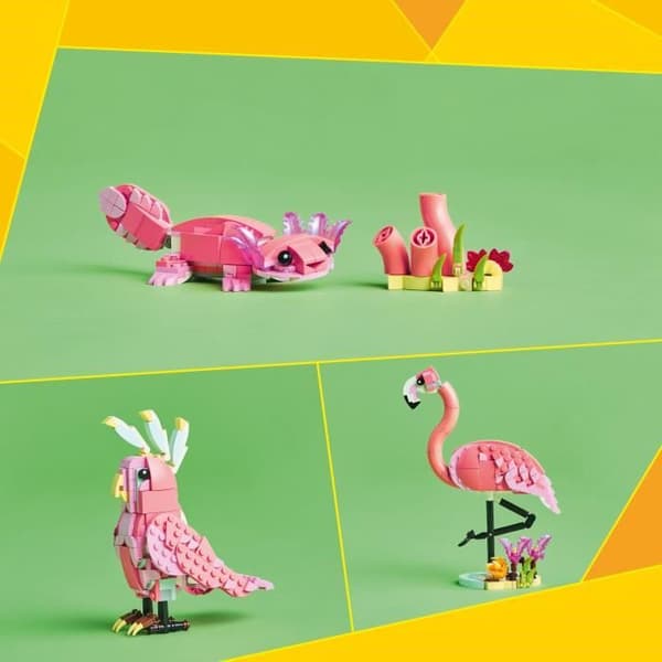 LEGO Creator 31170 3-i-1 Vilda djur: Flamingo - Leksak för flickor från 8 år