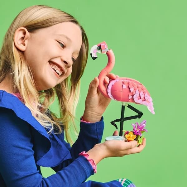 LEGO Creator 31170 3-i-1 Vilda djur: Flamingo - Leksak för flickor från 8 år