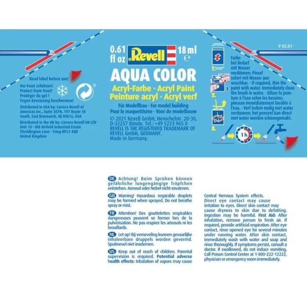 Färg - Revell - Matt Aqua Light Grey USAF - Interiör - Barn - 8 år