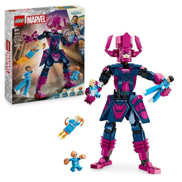 LEGO Marvel 76316 De Fantastiska Fyra mot Galactus-figuren - Spel från 9 år