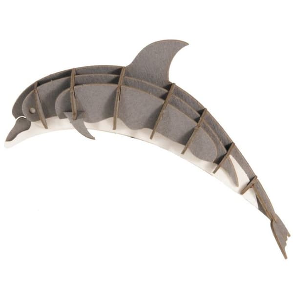 Fridolin - 3D-modell i papper Delfin