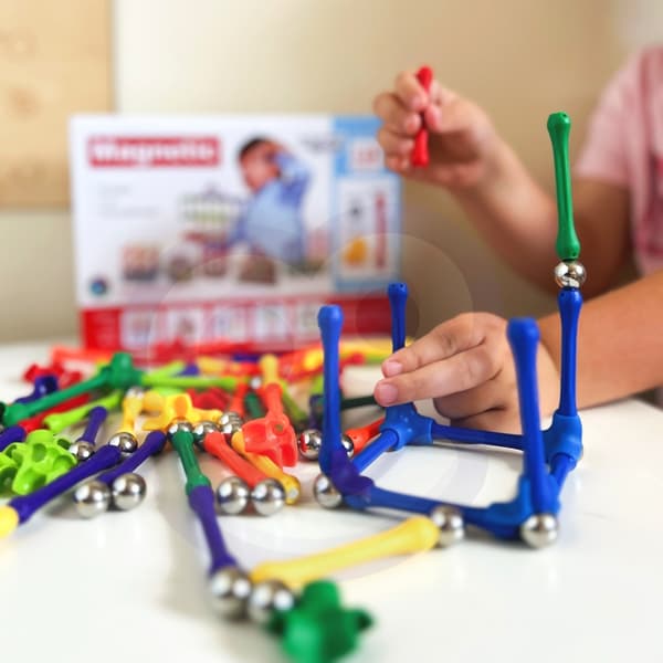 WOOPIE Magnetiske byggeklodser Kreativt puslespil 110 brikker