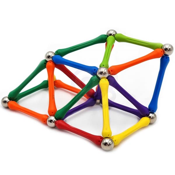WOOPIE Magnetiske byggeklodser Kreativt puslespil 110 brikker