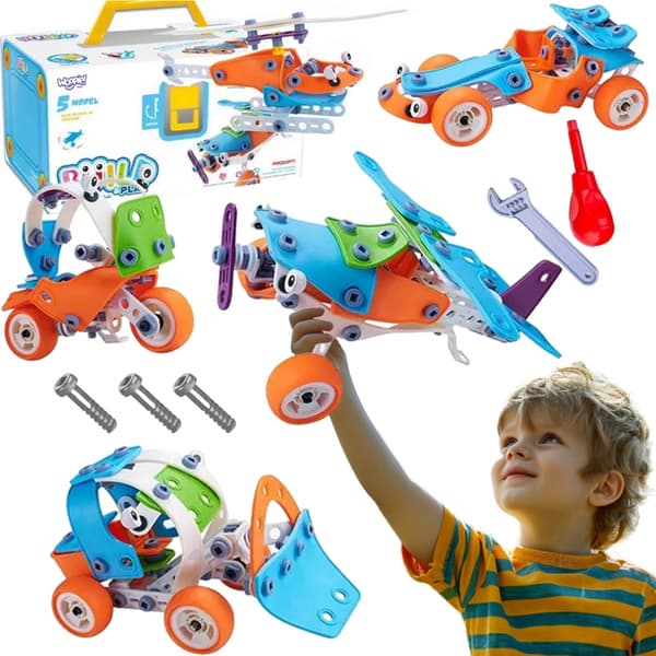 WOOPIE Fordonset Byggklossar 5-i-1 STEM