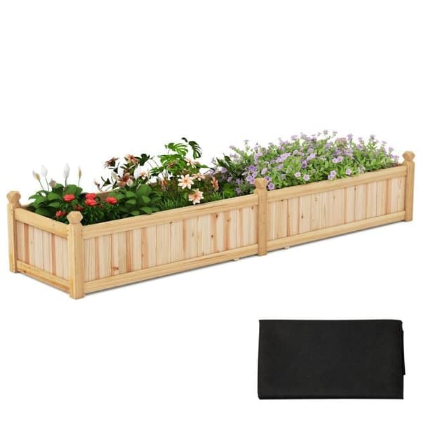 Planter Box, 91x24x16 tum, Brun