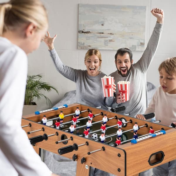 Bordsspel Fotboll, 33x36x109 cm, Naturalfärgad