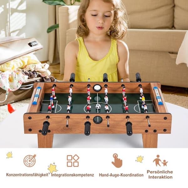 Fotbollsbord, 69x36x24 cm, Natur