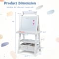 Miniatyrbillede 5 af 8: Kunstnerstaffeli, 23,5x19,5x46 tommer, Hvid