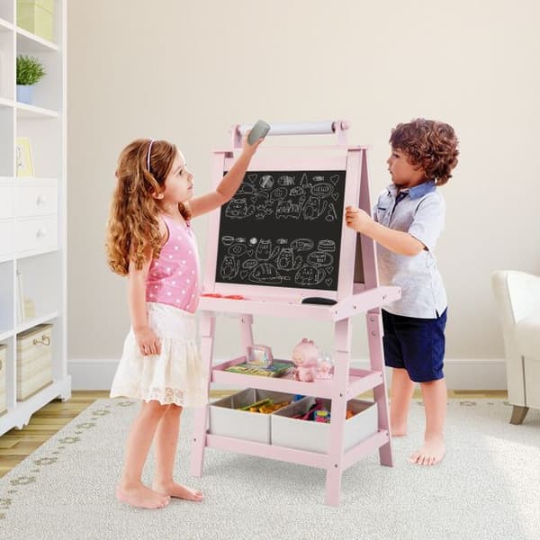 Kunststativ, 23,5x19,5x46 tommer, Pink