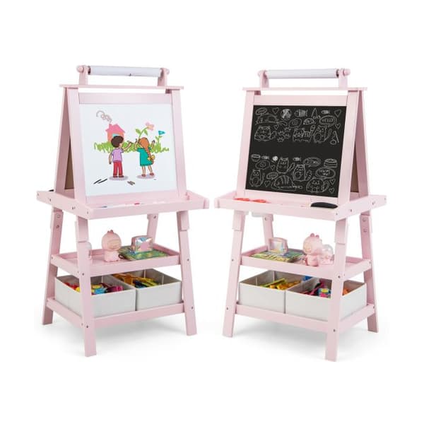 Kunststativ, 23,5x19,5x46 tommer, Pink