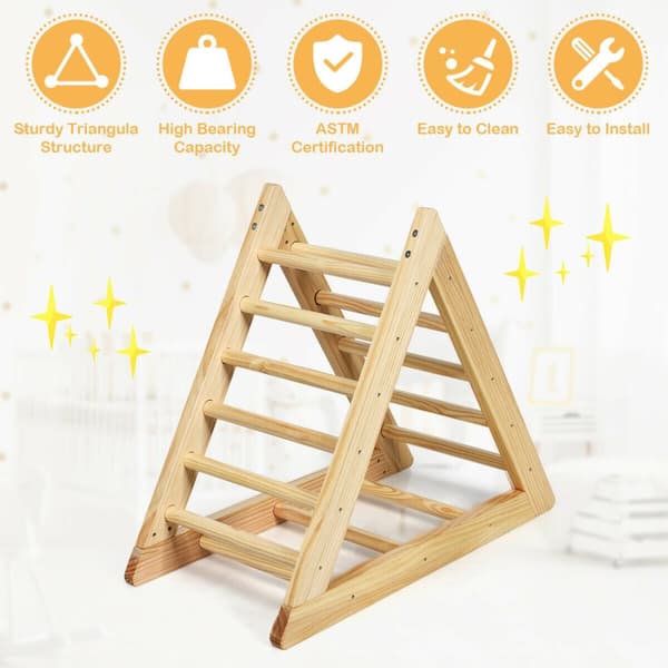 Trekantklatrer, 36,5x18x32 tommer, Natur