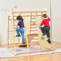 Miniatyrbillede 6 af 8: Træ Jungle Gym Legeplads, 127x118x138 cm, Naturlig