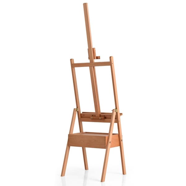 Konstnärsstaffli, 17x16.5x59.5-76.5 tum, Naturträ