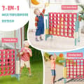 Miniatyrbild 5 av 8: Spelset, 4-i-rad anslutningsspel med basketkorg och kastring, 47x13x31 tum, Multifärg