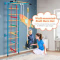 Miniatyrbillede 3 af 8: Svensk stige sæt, 110x83x220 cm, Blå & Gul