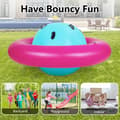 Miniatyrbillede 3 af 4: Oppustelig Dome Rocker Bouncer, 227x117 cm, Pink/Green