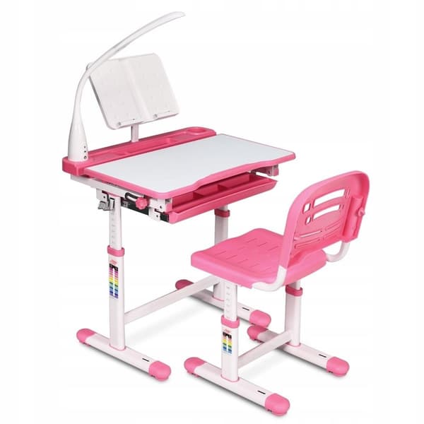 Skolebord med stol, 38x42 cm