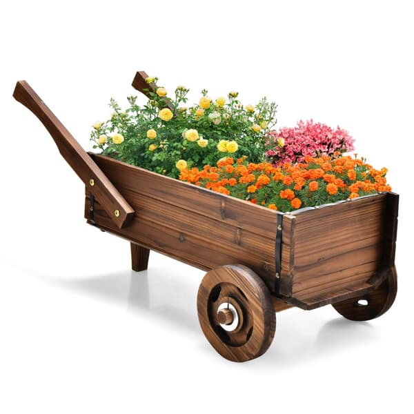 Plantekasse, 32x15.5x15 tommer, Brun