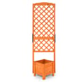 Miniatyrbillede 4 af 8: Forhøjet højbed, 21,5x20,5x71 tommer, Orange
