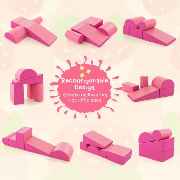 Aktivitetslegesæt, 15,5x8x8 tommer, Pink