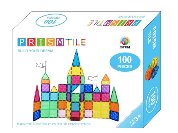 Magnetic Tiles byggsats 100 st.