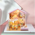 Miniatyrbild 2 av 3: Maquette Rosa Hus DIY med LED-belysning och monterbara multikolor tillbehör