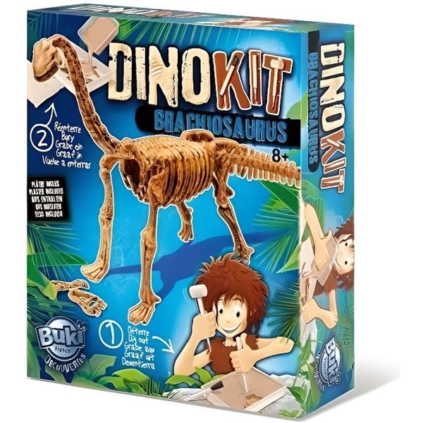 Vetenskapligt spel - BUKI FRANCE - 439BRA - Brachiosaurus - Grävblock och skelett att montera