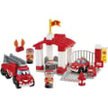 Miniatyrbild 1 av 3: Byggspel - ECOIFFIER - ABRICK Brandsoldater - Baracker med 2 brandmän och 2 fordon