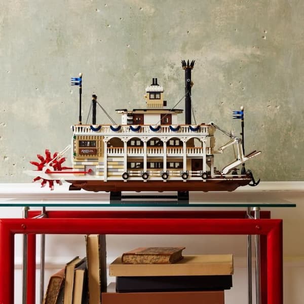 LEGO Ideas 21356 Ångbåt på Mississippifloden - Byggset för vuxna