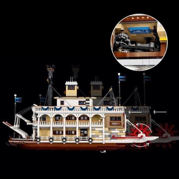 LEGO Ideas 21356 Ångbåt på Mississippifloden - Byggset för vuxna