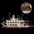 Miniatyrbild 4 av 6: LEGO Ideas 21356 Ångbåt på Mississippifloden - Byggset för vuxna