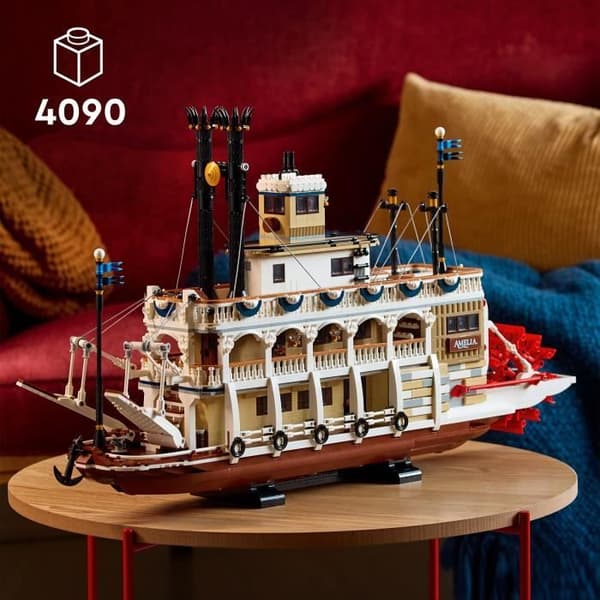 LEGO Ideas 21356 Ångbåt på Mississippifloden - Byggset för vuxna